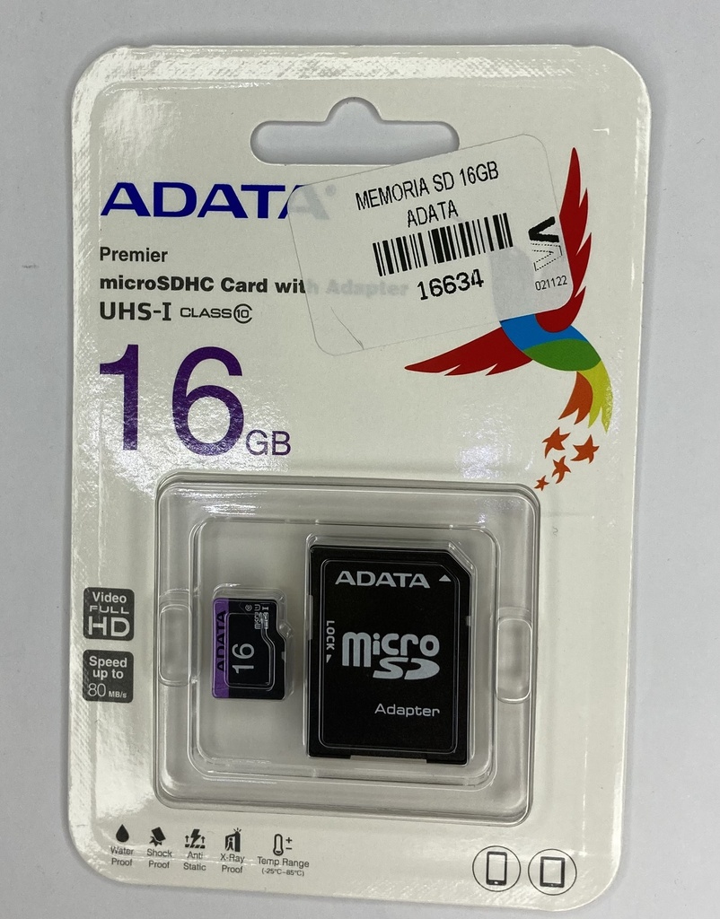 [16634] MEMORIAS MICRO SD (SD 16GB)