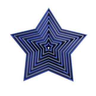 Set Estrellas 5 Puntas Cortador de Galletas