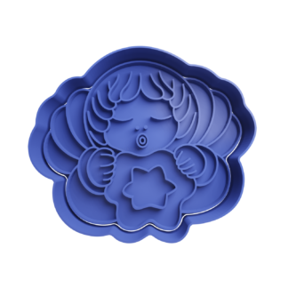 Angel con Estrella Cortador de Galletas