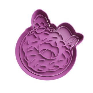 Homero Simpson con Dona Cortador de Galletas