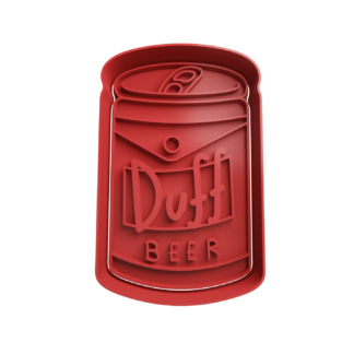 Cerveza Duff Lata Cortador de Galletas