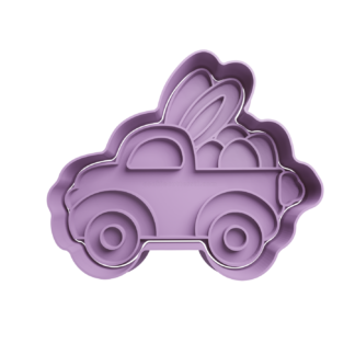 Conejo en Camioneta Cortador de Galletas