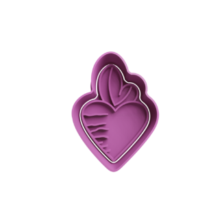 Zanahoria Corazon Cortador de Galletas