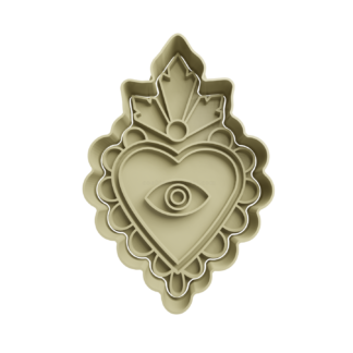 Corazon Decorado Cortador de Galletas