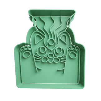 Gato Psiquico Cortador de Galletas