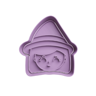 Bruja Cabeza Cute Cortador de Galletas