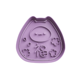 Gato Daruma-San Cortador de Galletas