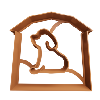 Casa y Perro Molde De Sándwich