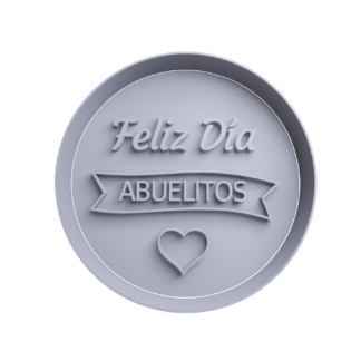 Feliz dia Abuelitos Cortador de Galletas