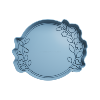 Circulo con Hojas Cortador de Galletas