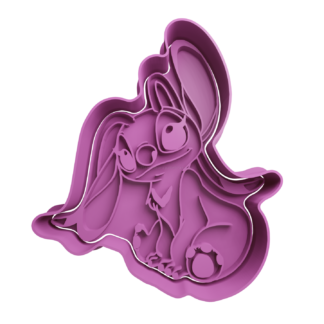 Angel de Lilo y Stitch Cortador de Galletas