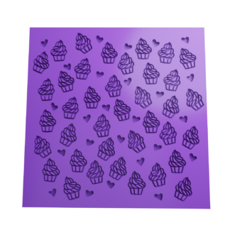 Texturizador Invertido Muffin y Corazones