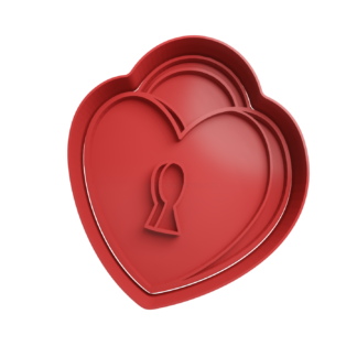 Candado Corazón Cortador de Galletas
