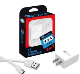 COMBO CARGADOR 1HORA TIPO V8 / MICRO USB (GAR064) (copia)