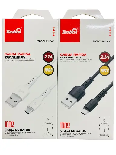 CABLE USB TAOBOX (TIPO C / MICRO USB / IPHONE)